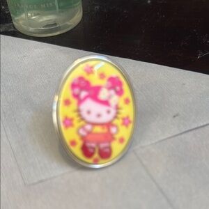 Hello Kitty Pink and Yellow Ring